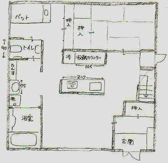 家の見取り図です