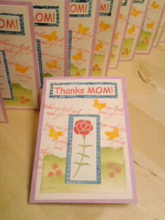 母の日のミニカード