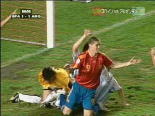 スペインvsアルゼンチンの国際親善試合