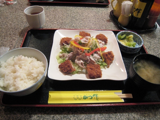 かつ伴　サラダ風かつ定食
