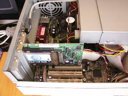 カード取り付け後