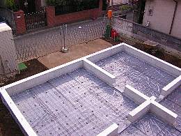 基礎の中をコンクリートに