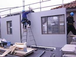 ２階部分組み立て