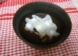 モッフル入りおぜんざい