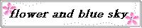 flower and blue sky/保田 智様⇔