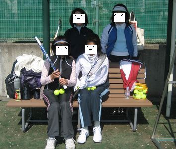 テニスコート・メンバー。