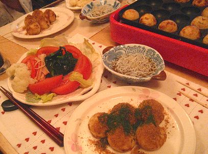 ２０１０年ネットde忘年会・たこ焼き。