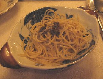 ２０１０年クリスマスディナー・すぱげてぃばじりこ。