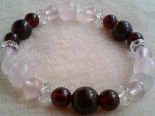 ローズクォーツ＆ガーネット