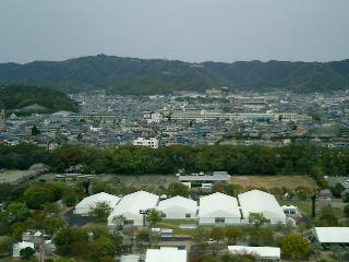 天守閣から眺めた姫路の風景