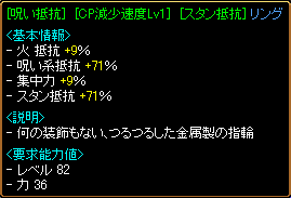呪い抵抗リング
