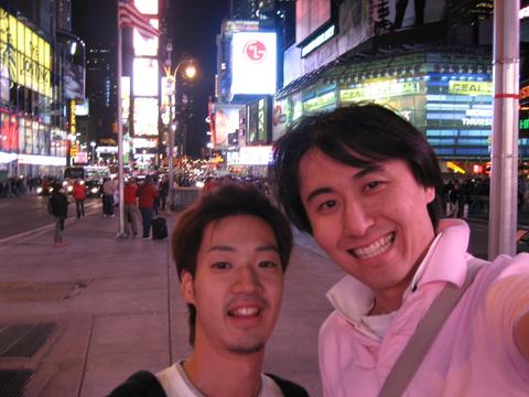times square with daisuke