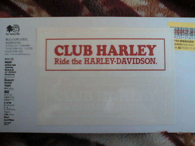 CLUB HARLEY ステッカー