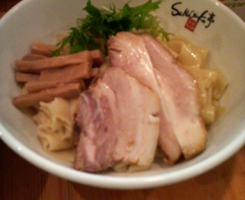 shinatiku亭　塩味つけめん　手切ｺﾞﾝ太麺　麺　2009.7.24