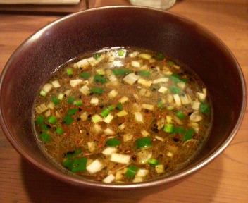 イツワ製麺所食堂　東神奈川店　イツワつけ麺　スープ　2009.11.27