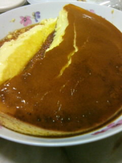 崩れたプリン