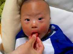 苺を食べました！
