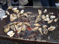 笠岡牡蠣祭にて