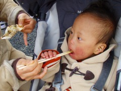 笠岡牡蠣祭にて