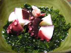 メカブとタコの梅酢