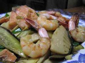 鮭と野菜の照り焼き