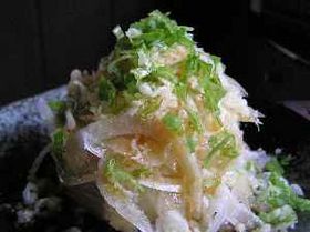 美味い揚げ玉入りの冷奴
