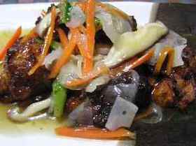 野菜たっぷり揚げ鯖の和風あんかけ