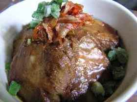 甘味噌鶏チャーシュー丼