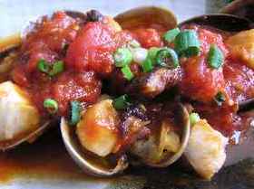 アサリとタコのイタリアン