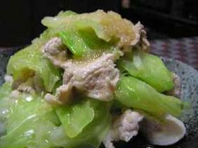 茹で豚とキャベツのおろし和え