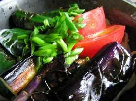 焼き野菜のぶっ掛け素麺