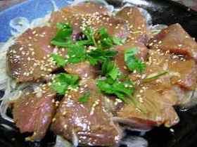 カツオの生姜ニンニク醤油