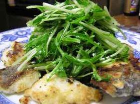 タラと水菜のサラダ仕立て