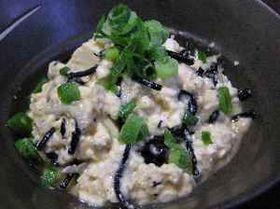 ヒジキとシラスの白和え