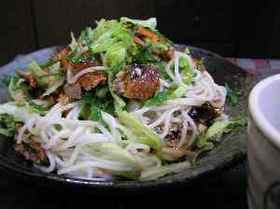 蒲焼のソーメンサラダ