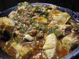 ニラ入りマーボー丼