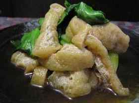 小揚げと青梗菜のさっと煮