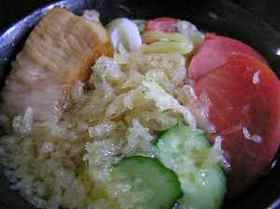 ぶっ掛け冷たいたぬきラーメン