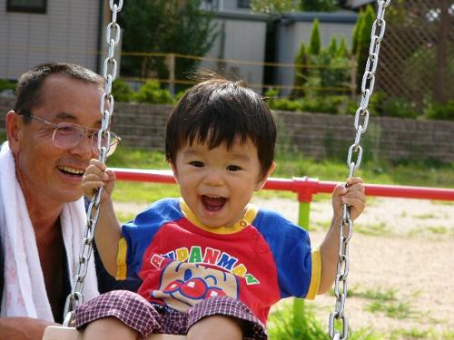 じーじと遊んだよ！