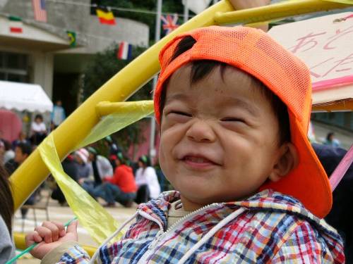 満面の笑みです。