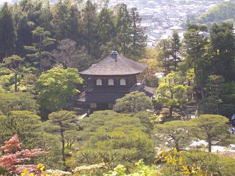 銀閣寺・遠景