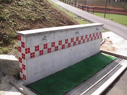 クロアチアピッチの水道