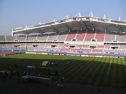 高陽総合運動場バクスタより