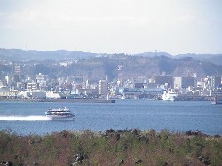鹿児島市はすぐ目の前