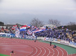 メインスタンドからみたゴール裏