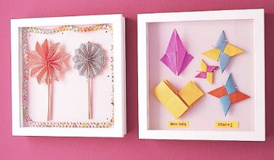 折り紙も額に飾ると素敵なデコレートに 浦島日本物語 楽天ブログ