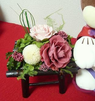 ２０１０年お正月／サイドボード上（花）