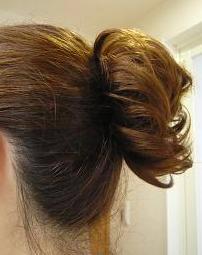 お団子にかぶせると・・