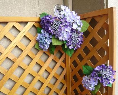 １００均の紫陽花