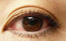 ジェルライナーを細く入れ、シャドウでぼかした状態